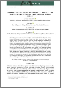Western connections of Northeast Africa: The garnet evidence from Late Antique Nubia, Sudan